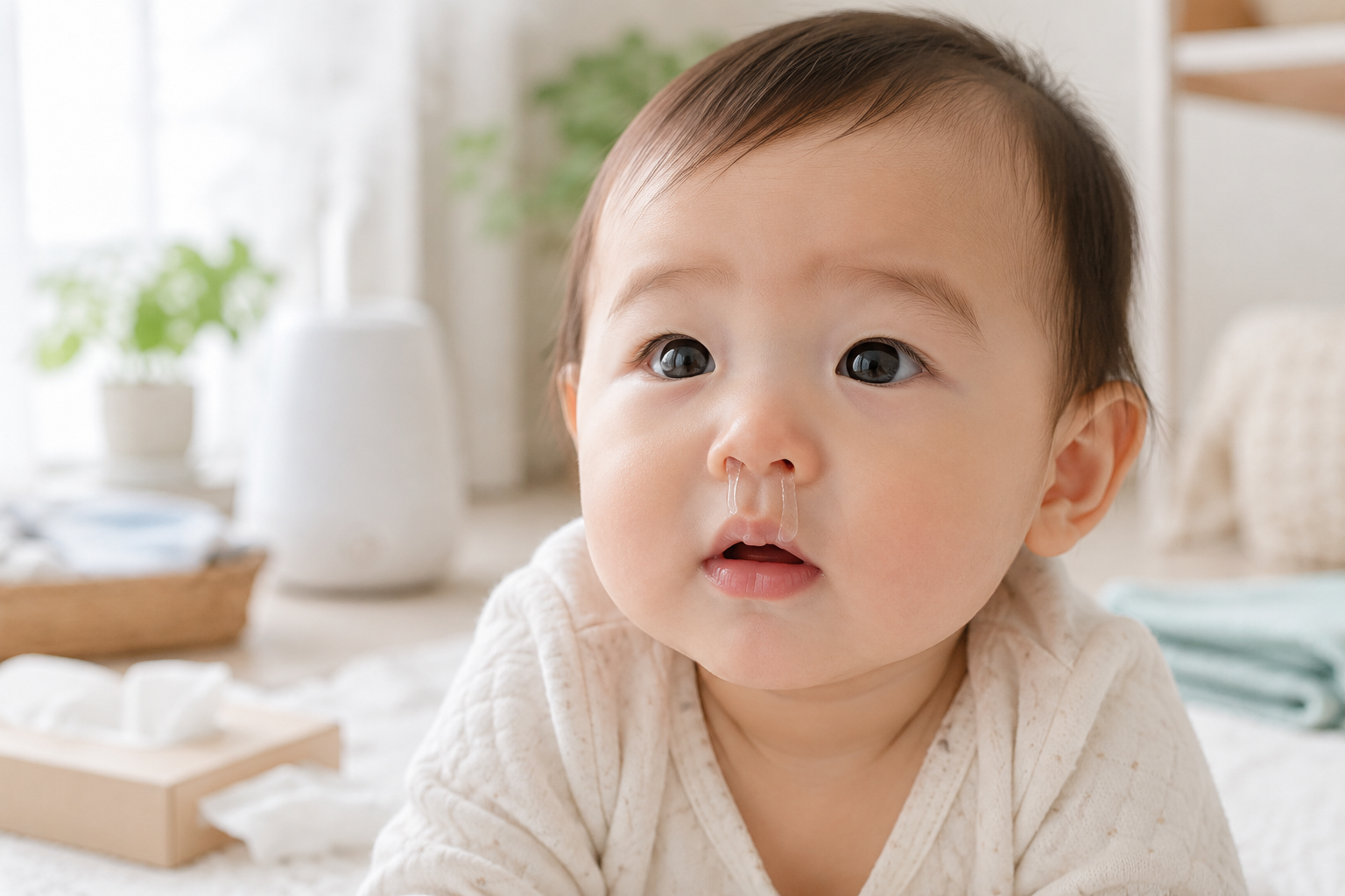 赤ちゃんの透明な鼻水で病院を受診する目安