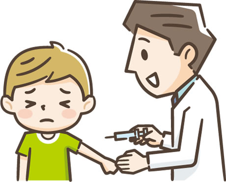 男の子予防接種